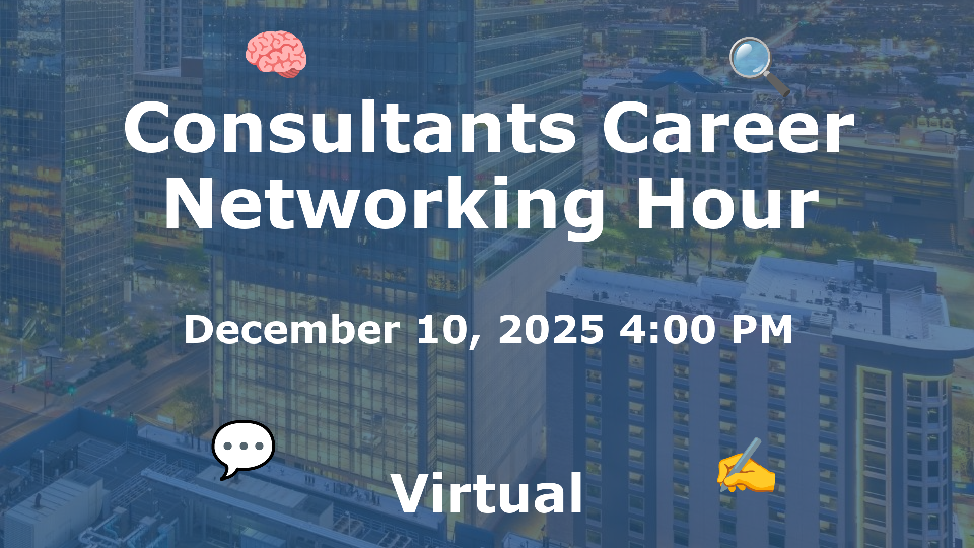 Consultants Career Networking Hour event image